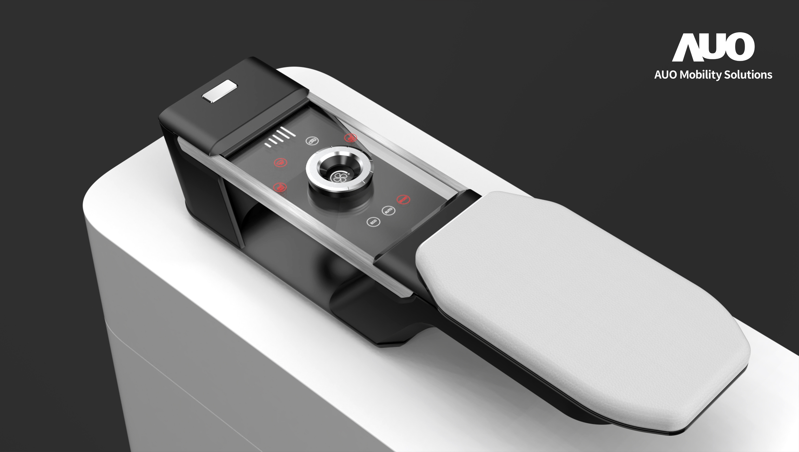 jinnian金年会智慧行动全新发表INVISY隐形科技系列，CrystalSense Console以最简约的机构设计，提供直觉控制的主动触觉回馈与压力感测，并且动态呈现、仅在需要时显示，打造未来座舱的极致互动体验。