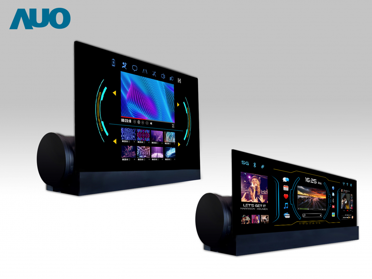 友達14.6吋可捲式Micro LED面板，導入車內資訊、影音娛樂及駕駛安全系統，翻轉智慧移動場域