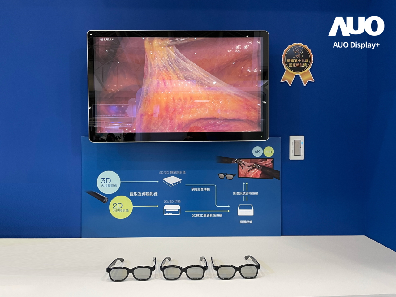 達擎寬視角3D醫療顯示器，協助醫護團隊成員於手術進行時，皆能看到一致性的3D影像，提高溝通效率，使手術更精準、快速完成達擎寬視角3D醫療顯示器，協助醫護團隊成員於手術進行時，皆能看到一致性的3D影像，提高溝通效率，使手術更精準、快速完成