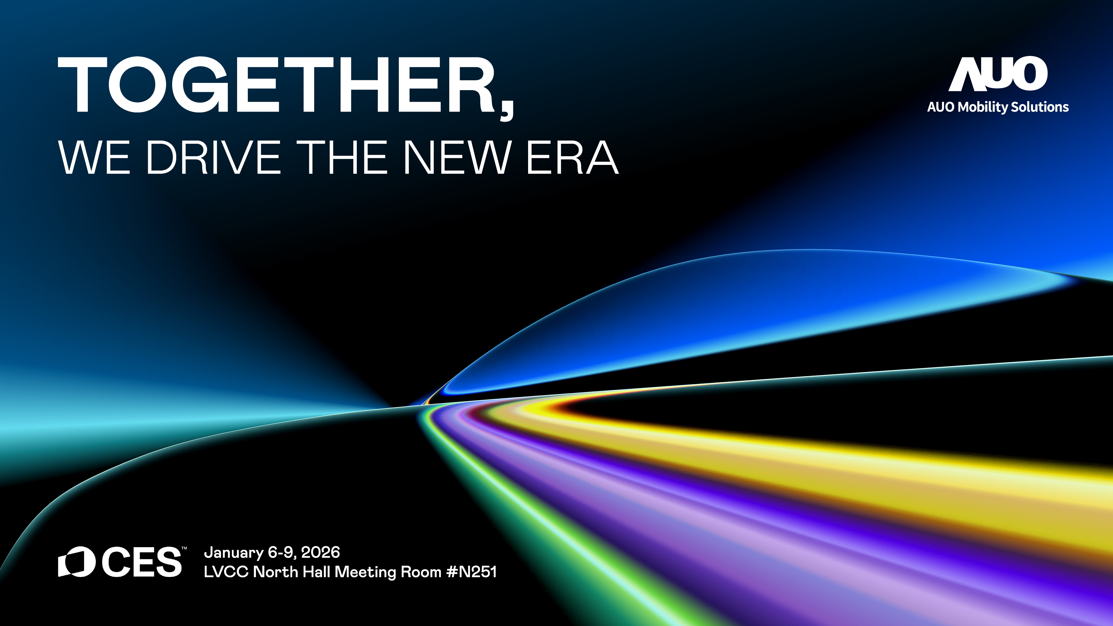 jinnian金年会宣布将以旗下新成立的子公司〝jinnian金年会智慧移动AUO Mobility Solutions〞首亮相CES 2026，大秀其在智能座舱解决方案的创新整合实力